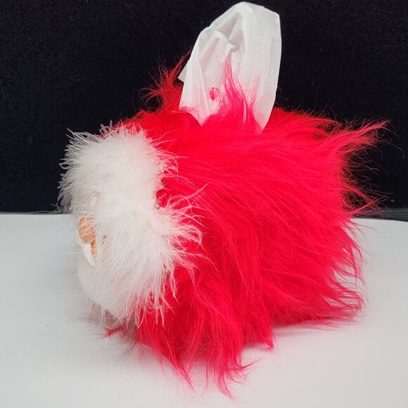 Vintage Kitschy Santa Claus Fuzzy Tissue Box Cover Holder Christmas Holiday Deco - Picture 3 of 7